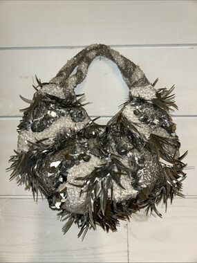 Viral India  Sequined Fringe beaded Hobo Bag